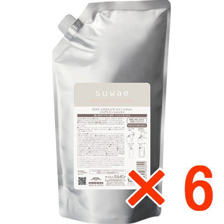 ●【貨物輸送無料】 ミルボン ／ スワエ リラクシング 手当て 1000ml 詰替 【6個】