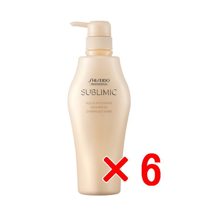 ●【送料無料】 資生堂 シセイドウ ／ サブリミック ／ アクアインテンシブ シャンプー 500ml 【6個】