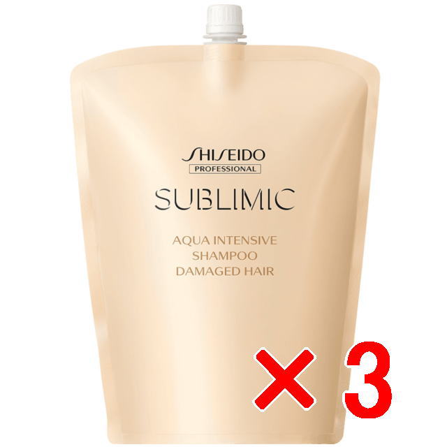 ●【送料無料】 資生堂 シセイドウ ／ サブリミック ／ アクアインテンシブ シャンプー 1800ml リフィル 【3個】
