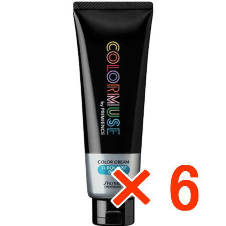 ●【貨物輸送無料】 資生堂  シセイドウ ／ 色合いムーサ 色合い皮膚軟化剤 240g  ターコイズブルー 【6個】 ／ 色合い剤 色合い輪っか