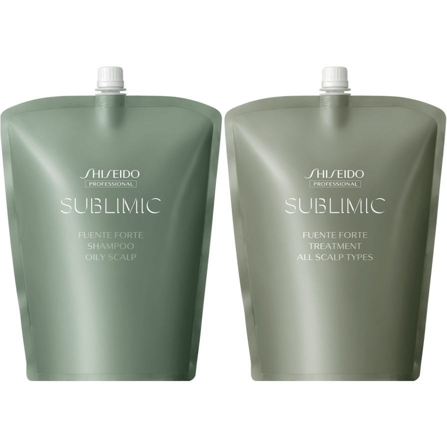 ●【貨物輸送無料】 資生堂 シセイドウ ／ サブリミック ／ フェンテフォルテ シャンプー os 1800ml ＆ 手当て 1800g  リフィルセット