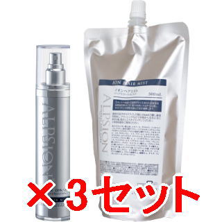 ●【送料無料】 アルピジョン ALPSION ／ イオンヘアミスト 140ml ＆ 500ml詰替　3セット