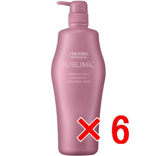●【送料無料】 資生堂 シセイドウ ／ サブリミック ／ ルミノフォース シャンプー 1000ml 6個 ／ 抜け毛 薄毛 スカルプ サロン専売品 スカルプケア用 /