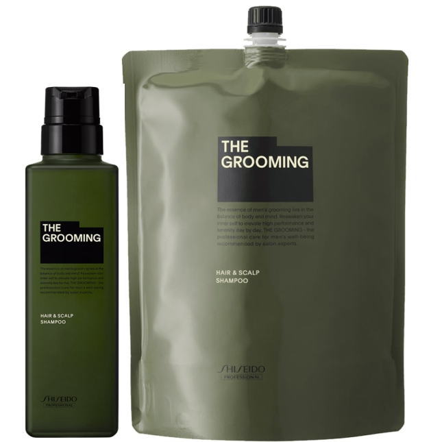 THE GROOMING ザ・グルーミング シャンプー1800ml 3個セット 皮脂汚れ ニオイ 洗浄 頭皮環境 爽やか ハリ コシ 潤い 頭皮臭 スッキリ さっぱり アミノ酸系洗浄成 資生堂 ザ・グルーミング シャンプー1800ｍｌ＆トリートメント1800g