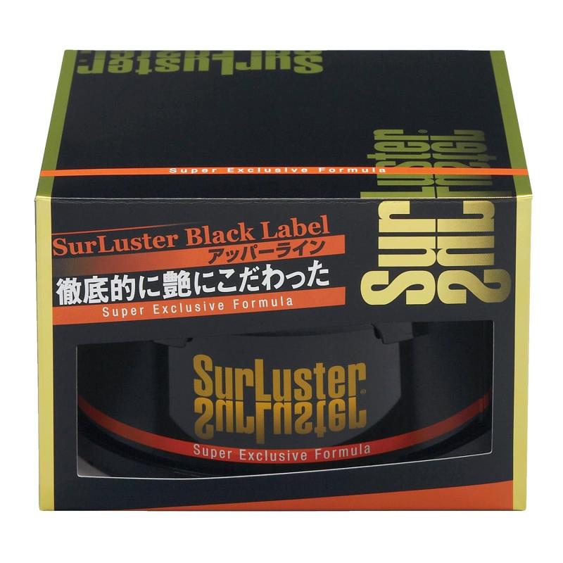 SurLuster(シュアラスター) スーパーエクスクルーシブフォーミュラ 固形ワックス 天然カルナバ蝋 艶 スポンジ付き ツヤ 光沢 保護 自動車 全塗装色 ノーコンパウンド 200g B-03