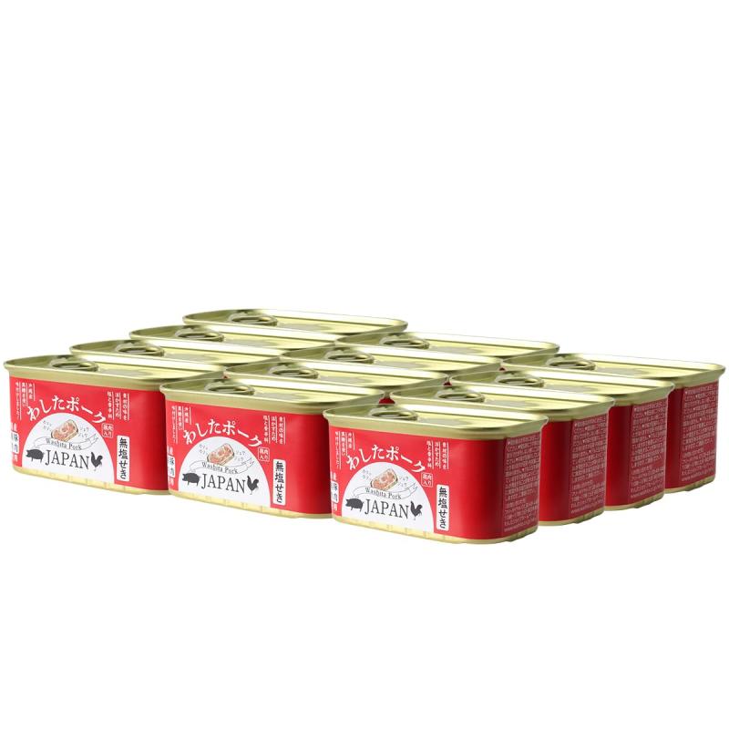 わしたポーク 200g × 12缶 1ケース ランチョンミート 無塩せき 沖縄 無添加 スパム 防災 備蓄 長期保存 無添加 缶詰 沖縄 国産 まとめ買い 備蓄用 業務用 共同購入 ランチョンミート 国産豚肉 R