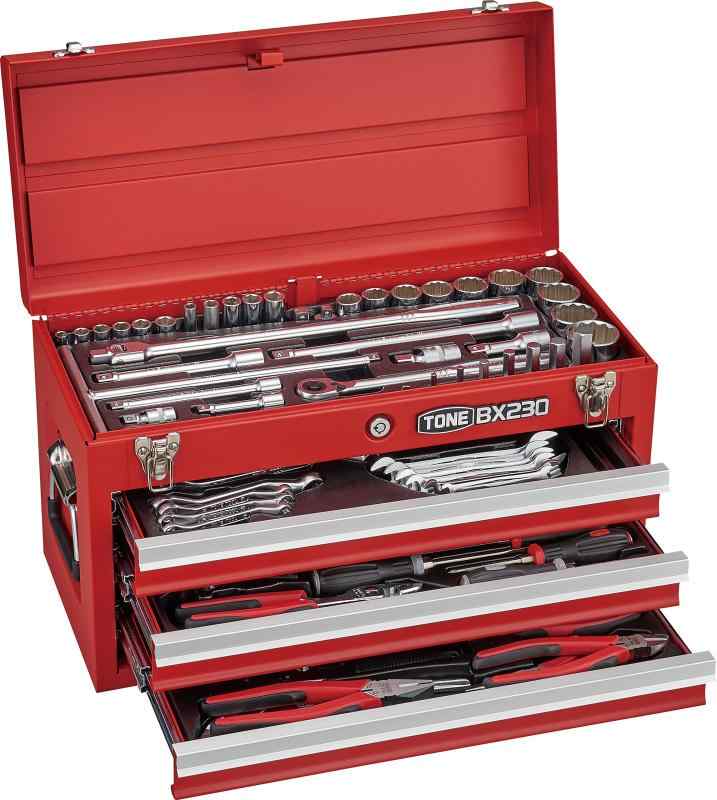 トネ(TONE) ツールセット TSX950 差込角9.5&12.7mm(3/8"&1/2") レッド 内容86点