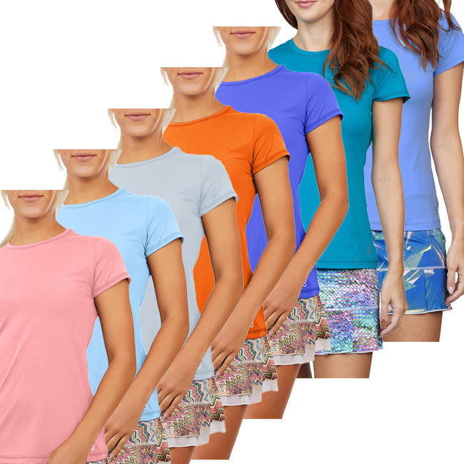 楽天市場】「ＵＳサイズ」Sofibella(ソフィベラ) レディース UV Colors 半袖Tシャツ 7012( 22y2mテニス)[次回使えるクーポンプレゼント] : アミュゼスポーツ