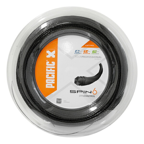 ＼7日20時～12日最大1500円クーポン／パシフィック(Pacific) スピン6(1.25mm)200Mロール 硬式テニスガット ポリエステル Spin6[次回使えるクーポンプレゼント]