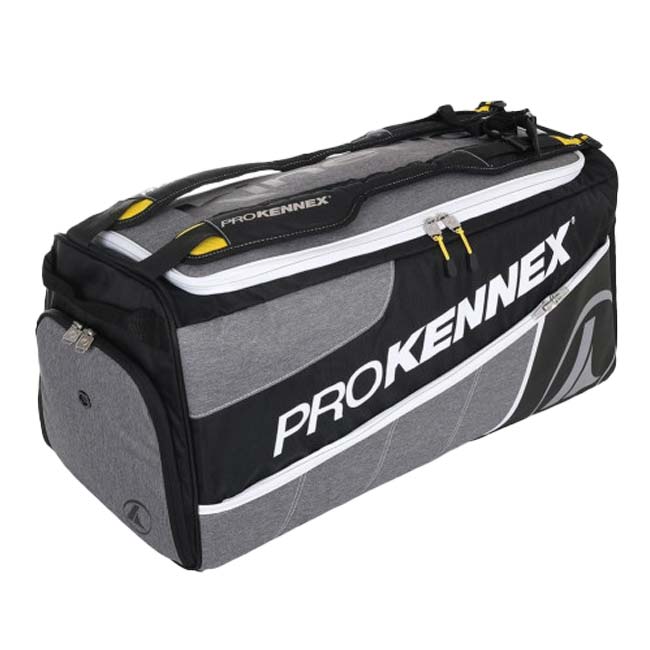 【ラケット収納可】プロケネックス(ProKennex) KINETIC ラックパック トラベルバッグ ダッフルバッグ テニスバッグ AYBG1804-グレー×ブラック(24y3m)[次回使えるクーポンプレゼント]
