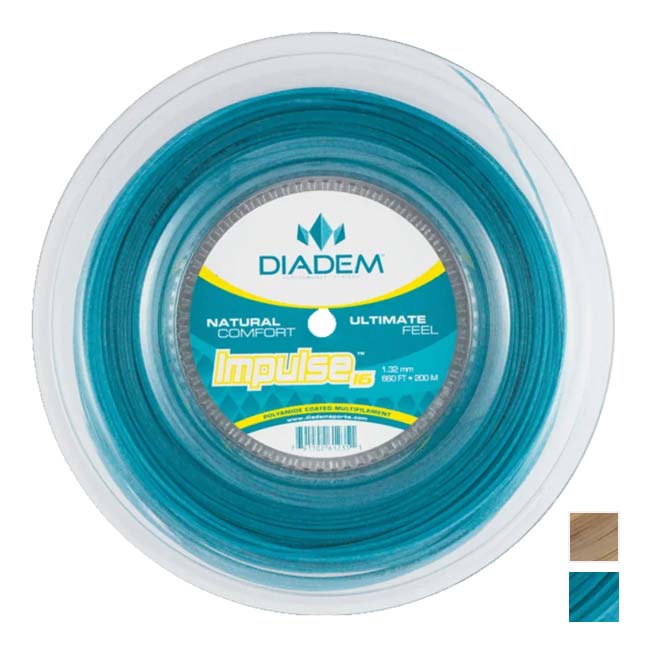 ダイアデム(DIADEM) IMPULSE インパルス 1.25mm／1.32mm 200Mロール 硬式テニス マルチフィラメントガット (24y2m)[次回使えるクーポンプレゼント]