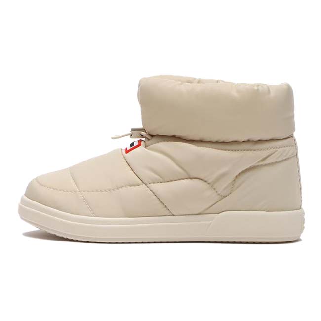【10～12日限定15%OFFクーポン】売切り終了！在庫処分特価】HUNTER(ハンター) レディース IN／OUT イン／アウト PUFFER BOOTIE パファーブーティー 国内正規商品 WFF3001WWU-CCRキャンバスクリーム(24y10m)[次回使えるクーポンプレゼント]