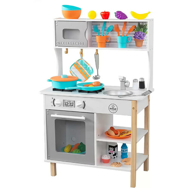 楽天市場】【木製キッチン】KidKraft☆大型キッチン＆冷蔵庫セット 
