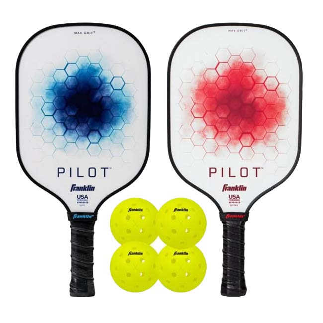 ２本セットピックルボールパドル フランクリン パイロット ブルー52771 ピックルボール パドル PILOT-PADDLE ブルー 52771 フランクリン