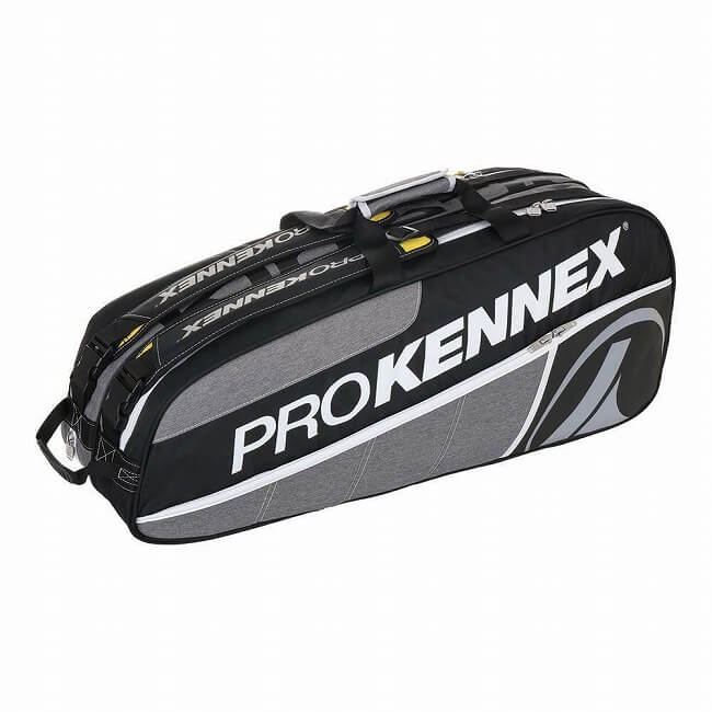 ＼22日～26日まで8％OFFクーポン！／【6本収納】プロケネックス(ProKennex) Qギア ラケットバッグ グレ&mdash;xブラック AYBG1802(19y3m)[次回使えるクーポンプレゼント]｜アミュゼスポーツ 10,579円