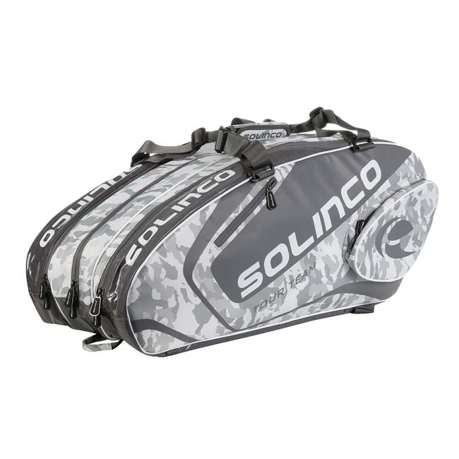 14日～20日最大1000円クーポン！【１５本収納】ソリンコ(SOLINCO) TOUR TEAM CAMO 15R ツアーチーム カモ 15R ラケットバッグ テニスバッグ 1920563-ホワイトカモ(24y6m)[次回使えるクーポンプレゼント]｜アミュゼスポーツ