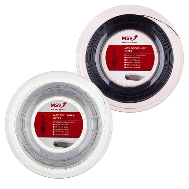 ＼7日20時～12日最大1500円クーポン／MSV フォーカスヘックス ウルトラ (1.10／1.15／1.20／1.25／1.30mm) 200Mロール 硬式テニスガット ポリエステルガット (MSV Focus HEX ULTRA strings)(16y4m)[次回使えるクーポンプレゼント]
