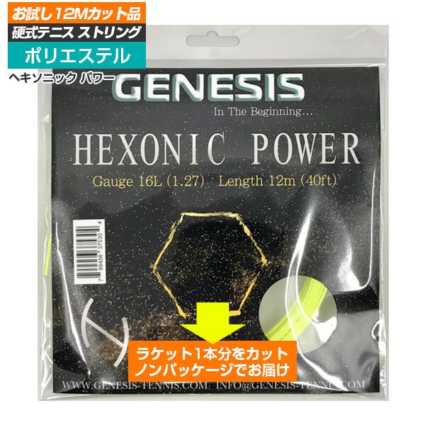 楽天市場】ジェネシス(GENESIS) ヘキソニック(1.09mm／1.18mm／1.27mm)200Mロール 硬式テニス ポリエステルガット( 17y5m)[次回使えるクーポンプレゼント] : アミュゼスポーツ