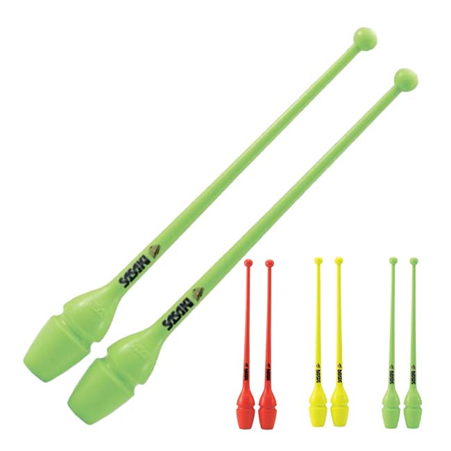 ササキ(SASAKI) ラバークラブ 長さ44cm 鮮やかなネオンカラー F.I.G.(国際体操連盟)認定品 M-34H-F M34HF(24y1m)[次回使えるクーポンプレゼント]