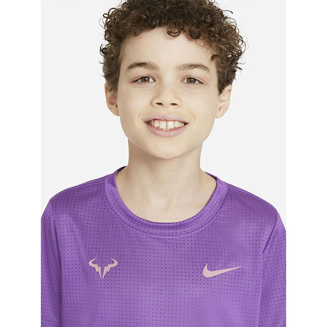 ラファエル ナダル ナイキ Nike 21 Su 坊主 ボーイズ Rafa 半袖 クルー首玉tジャージー Dd2304 528 ワイルドチャックベリー エレメンタル褪紅 21y6mテニス 次回使えるバウチャー幣物 Eastjob Pl