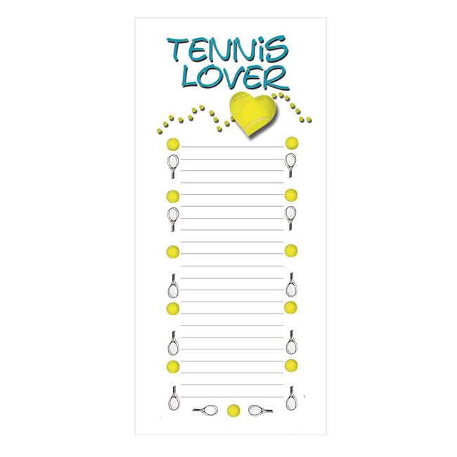 楽天市場 15日24時間限定10 Offクーポン テニス ラバー ノートパッド Tennis Lover Notepad 50シート T959 21y7m 次回使えるクーポンプレゼント アミュゼスポーツ