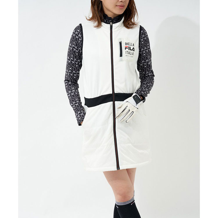 世界有名な 日本サイズ Fila フィラ 21 Fw レディース Golf 中綿ワンピース 791 213 21y10mゴルフ 次回使えるクーポンプレゼント Fucoa Cl