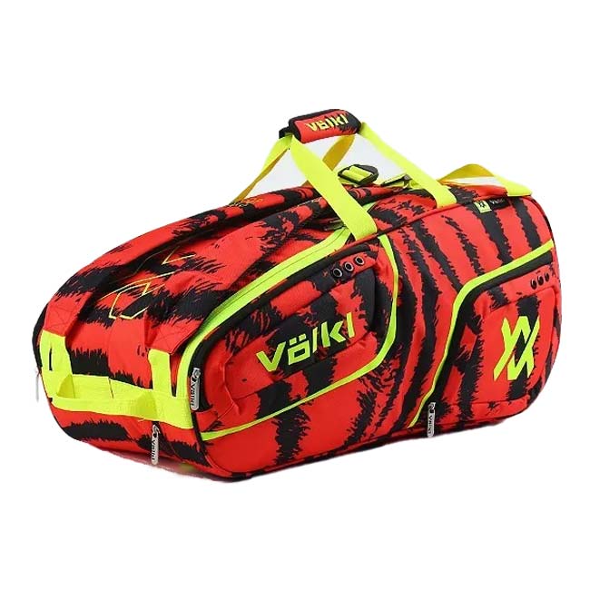 14日～20日最大1000円クーポン！【６本収納】フォルクル(Volkl) ZEBRA COMBI BAG ゼブラ コンビバッグ ラケットバッグ テニスバッグ V74462 ラヴァ&times;BK&times;Nイエロー(25y3m)[次回使えるクーポンプレゼント]｜アミュゼスポーツ