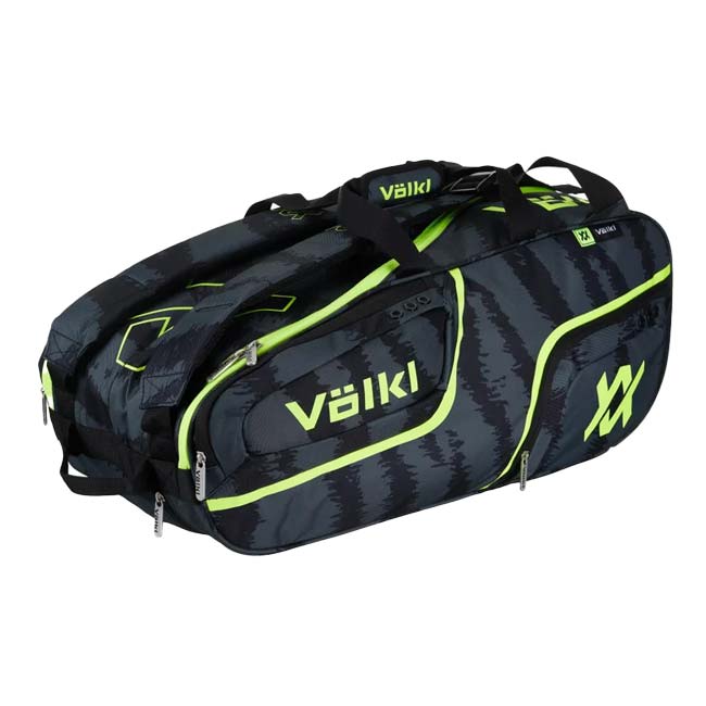 【９本収納】フォルクル(Volkl) 2025 ZEBRA MEGA BAG ゼブラ メガバッグ ラケットバッグ 日本正規代理店品 V74441 ブラック×ネオンイエロー(25y3m)[次回使えるクーポンプレゼント]