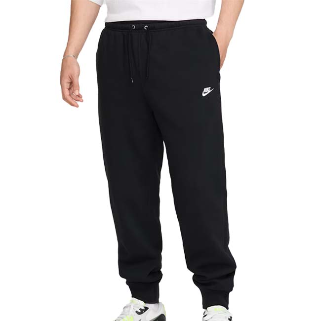 ＼7日20時～12日最大1500円クーポン／在庫処分特価】ナイキ(NIKE) 2025 HO メンズ Club クラブ ジョガーパンツ 裏起毛ロングパンツ FN3788-010 ブラック×ホワイト(25y11mトレーニング)[次回使えるクーポンプレゼント]