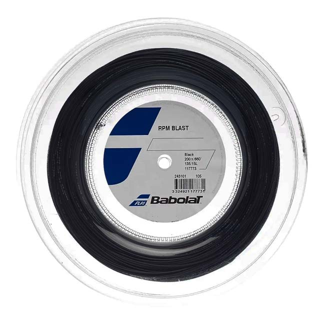 バボラ(Babolat) RPM Blast RPMブラスト 1.35mm 200Mロール 硬式テニス ポリエステル ガット 243101 ブラック(25y12m)[次回使えるクーポンプレゼント]