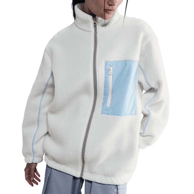 ＼7日20時～12日最大1500円クーポン／ナイキ(NIKE) 2025 HO レディース Sportswearスポーツウエア ハイパイルフリース フルジップジャケット IM7485-133 セイル×Cブルー(25y11mトレーニング)[次回使えるクーポンプレゼント]