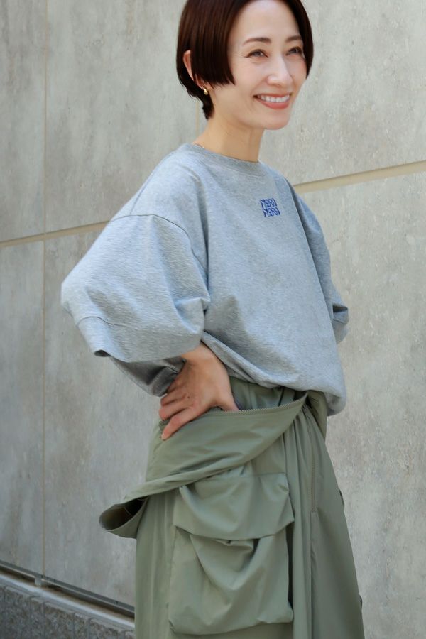 Tシャツ レディース 半袖 ロゴ 春 夏 ゆったり 大きいサイズ 大人 30代 40代 50代 akane アカネ あむう amu