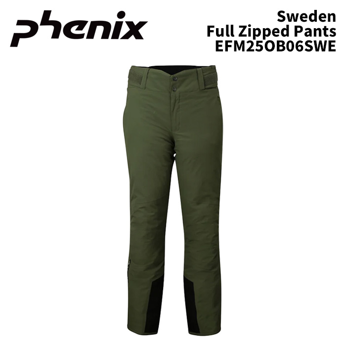 PHENIX EFM25OB06SWE Sweden Full Zipped Pants 25-26(2026)モデル フェニックス スキーウェア サイドオープンパンツ フルジップ