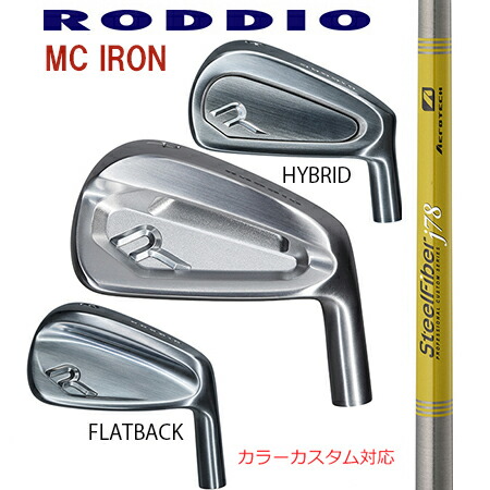 RODDIOロッディオ MC FORGED IRON Seriss フォージドアイアンシリーズ/TRUE TEMPER スチール写真衣料繊維 J続きもの ＃７－P ４本仕掛ける（5本・6本・仕掛ける・単品も可)【カスタム・ゴルフ野球クラブ】