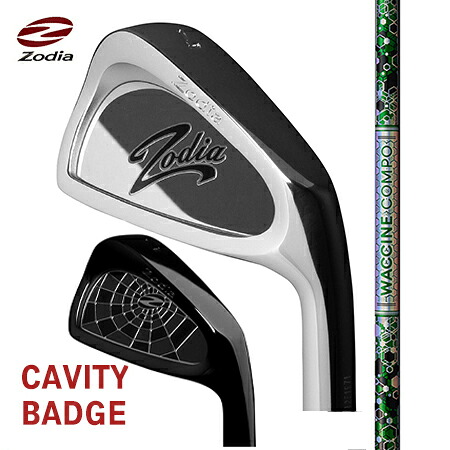 ZodiaゾディアCAVITY BADGE/ワクチンコンポGR401 Iron＃5-9・PW 6本仕掛ける【カスタム・ゴルフ野球クラブ】
