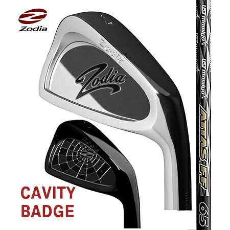 ZodiaゾディアCAVITY BADGE/ATTASアッタスFF 65・75・85・95　#5-9・PW　6本セット【カスタム・ゴルフクラブ】｜エムズゴルフ工房　店