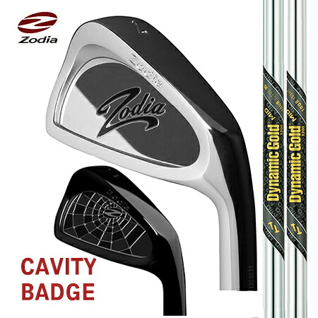 ZodiaゾディアCAVITY BADGE/ダイナミックゴールドMID ツアーイシュー ＃5－9・PW 6本セット【カスタム・ゴルフクラブ】