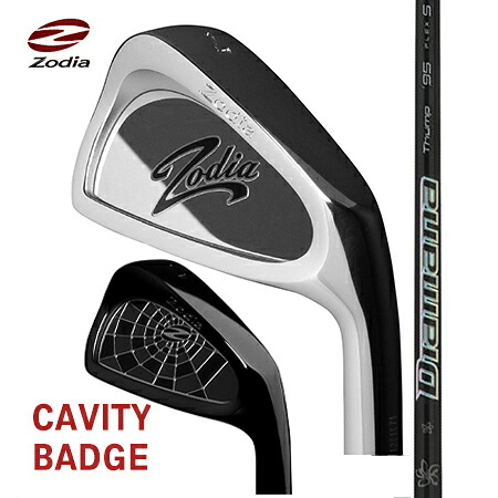 ZodiaゾディアCAVITY BADGE/Diamanaディアマナサンプアイアン ＃5-9・PW 6本仕掛ける【カスタム・ゴルフ野球クラブ】