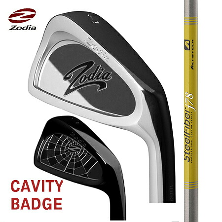 ZodiaゾディアCAVITY BADGE/TRUE TEMPER スチールファイバー Jシリーズ #5-9・PW 6本セット【カスタム・ゴルフクラブ】|エムズゴルフ工房 店