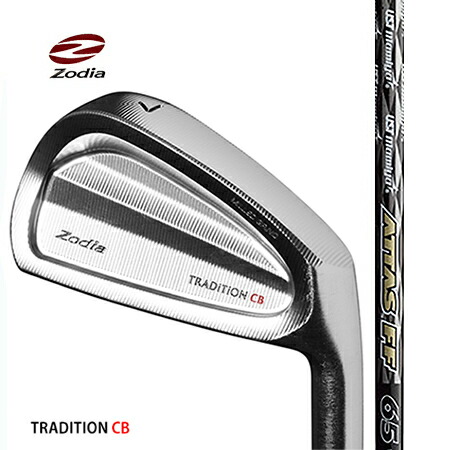 ZodiaゾディアTRADiTiON トラディションCBアイアン/ATTASアッタスFF 65・75・85・95　#5-9・PW　6本セット【カスタム・ゴルフクラブ】 レフティモデル有り