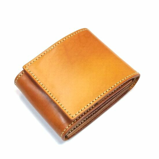 編み目色つやうつり変わり可!!1点物 購入注文仕立て上げる 通貨価値18900円本革 2つ折金入れ【...andMeat.】アンドミートサドルレザー/ヌメ革ショートウォレット/003 油絵の具赤銅色【差し上げ物/差し上げ物】【父の日 母の日】