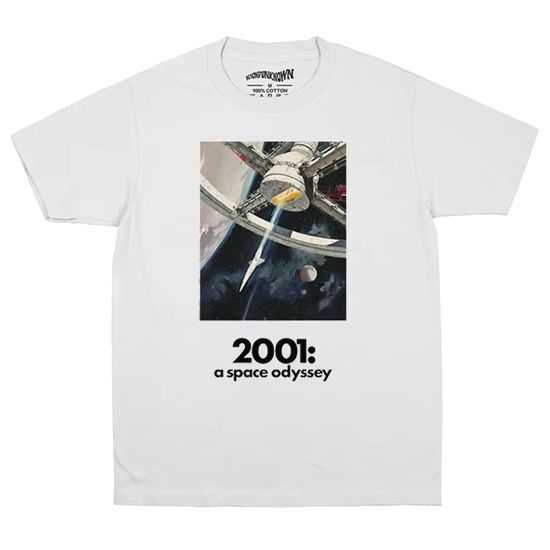 メンズ レディース 半袖Tシャツ映画 Tシャツ2001年宇宙の旅ホワイト画像