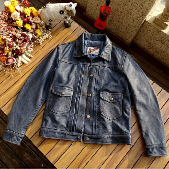 楽天市場】本革 革ジャン レザージャケット本革 牛革 ストーン