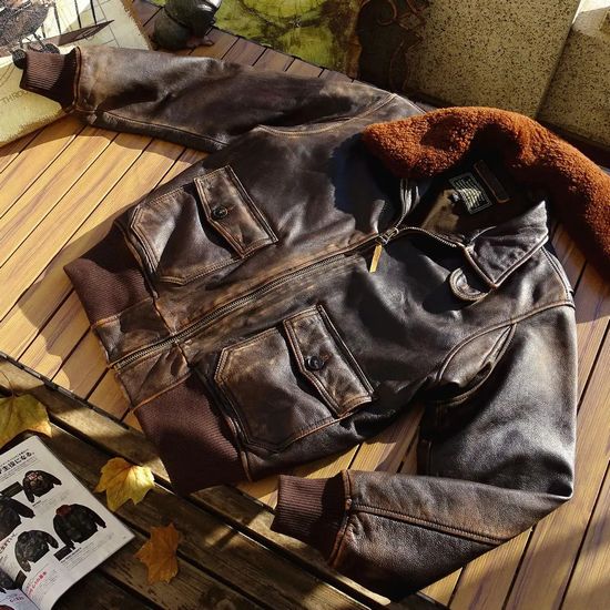 楽天市場】少量生産 革ジャン本革 羊革フライトジャケット G-1タイプ