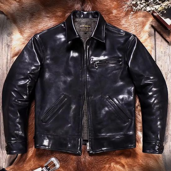 楽天市場】少量生産 革ジャン本革 シープスキン レザーメンズ/レザー