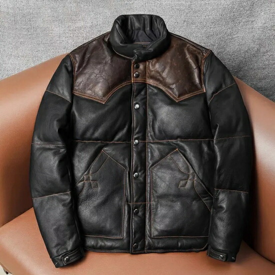 シープスキンジャケット ブラック Mサイズ 楽天市場】本革 シープスキン 中綿 レザージャケットメンズ 革ジャン