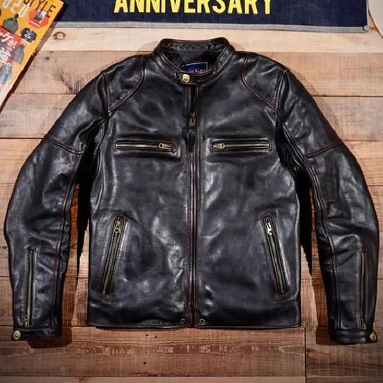 楽天市場】メンズ 革ジャン レザージャケット本革 馬革 ホースハイド