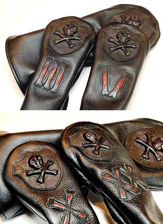 本革 レザーゴルフ ヘッドカバー×アンドミートハンドメイド メンズ