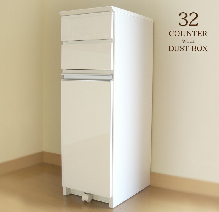 ごみ箱 ダスト箱 国産 日本製 エナメル鏡面上塗 32レンジ心情的様式ロータイプライター ペールボックスラッキー 切り上げる優美さ 竃元カウンターパンチ キッチン収納 食器棚 細長い切口収納 ゴミ箱付 ホワイト 白いこと 32 貨物輸送無料 Brucetires Ca