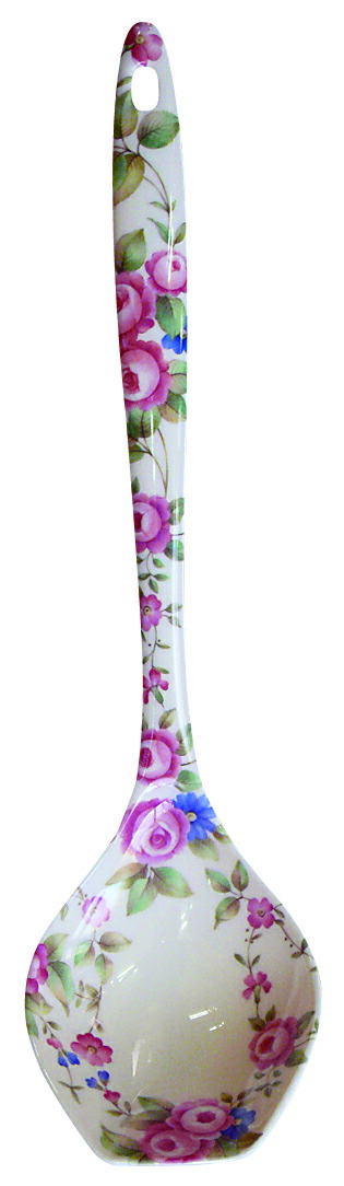 楽天市場】メラミン製角型スプーン（大） ピーチ＆ピア 【薔薇雑貨